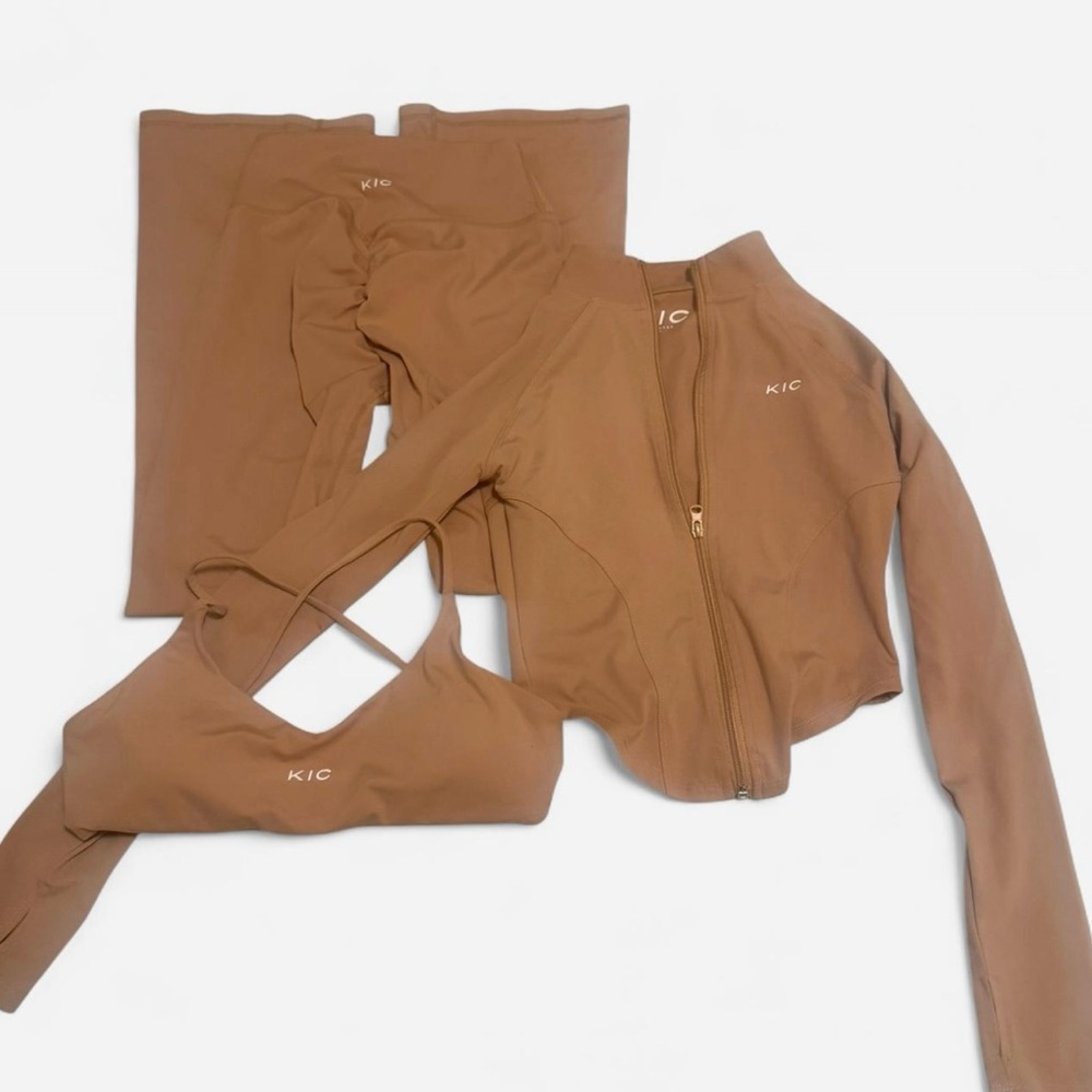 Keep It Cute 3-Piece Nude Workout Set